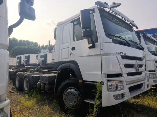 10 ruote Used Tractor Truck HOWO Truck Head 376-420HP con pneumatici senza tubi