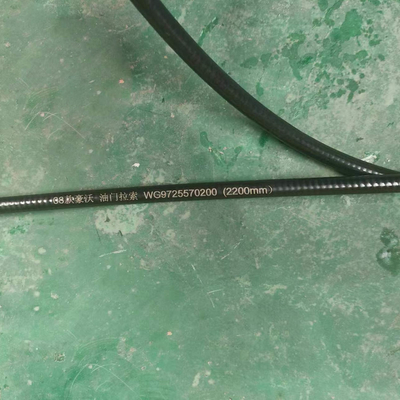 Sinotruk HOWO Cable di accelerazione per camion Wg9725570200 con peso lordo del pacchetto 3.340kg