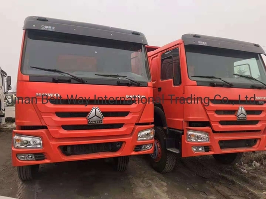 Capacità di carico 21-30 t utilizzata HOWO Truck pesante di scarico stile di sollevamento anteriore 371HP 375HP