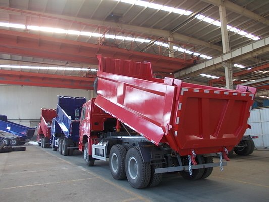Pneumatici pesanti 6×4 ruota motrice Sinotruk HOWO Camionetti di scarico Tipper con certificazione ISO pneumatici