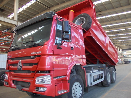 Pneumatici pesanti 6×4 ruota motrice Sinotruk HOWO Camionetti di scarico Tipper con certificazione ISO pneumatici