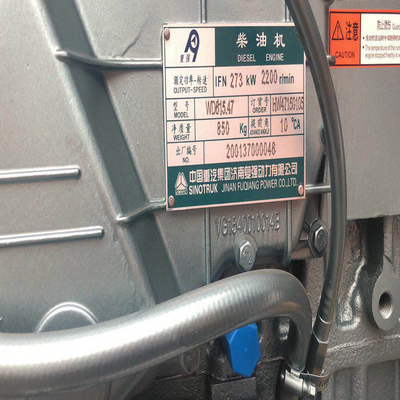 Motore elettrico HOWO 371HP Styer Truck Sinotruk Motore diesel Wd615.47 con materiali