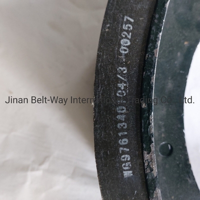 Sinotruk HOWO Scarpe di freno per camion Wg9761340104-3 con parti del sistema di guida dell'asse anteriore