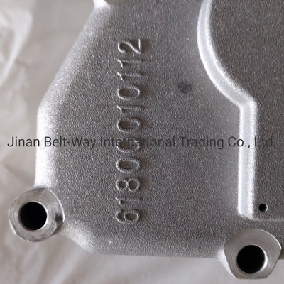 Sinotruk HOWO Truck Weichai Oil Cooler Cover 61800010112 per batteria del sistema elettrico