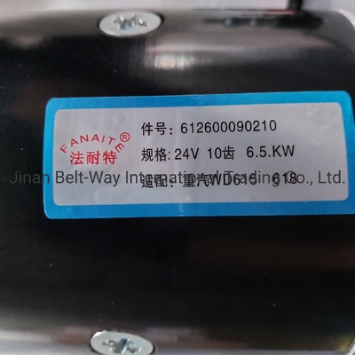 Sinotruk HOWO Ricambi camion Motore di avvio 612600090210 Pagamento di sostegno in USD