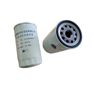 Elemento di filtro dell'olio motore Vg1246070031 per motore standard di HOWO A7 Truck Parts